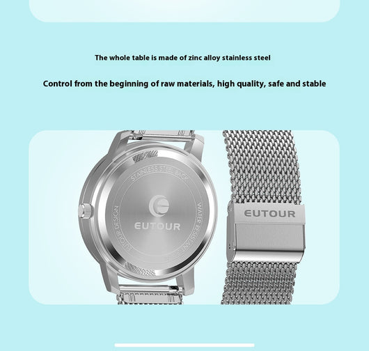 Reloj Deportivo de Acero Azul con Movimiento de Cuarzo - Image 15