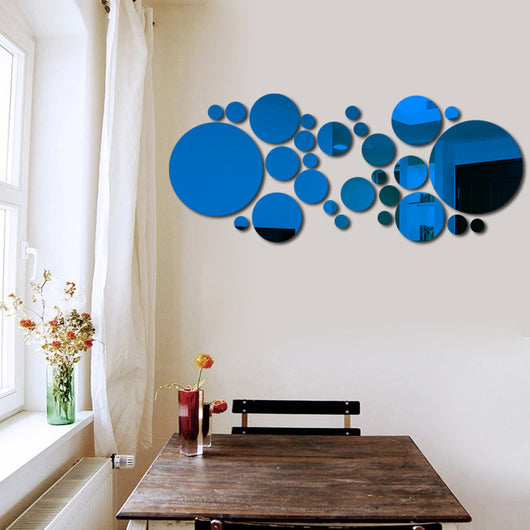 Espejo de Pared 3D con Círculos - Decoración Acrílica Estéreo - Image 24