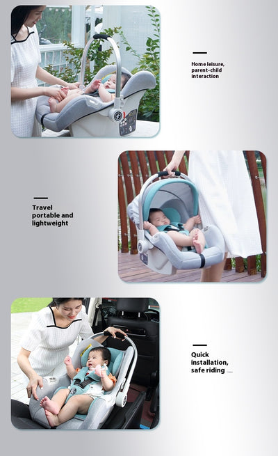 Corral Portátil para Auto con Asiento de Seguridad Plegable y Cesta - Image 23