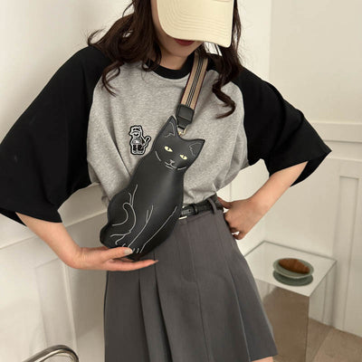 Bolsa de Pecho para Mujer con Diseño de Gatito - Image 3