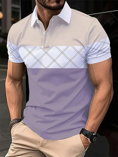 Polo Clásico de Manga Corta con Solapa para Hombre - Image 22
