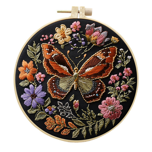 Kit Completo de Bordado Mariposas - Manualidades de Arte Textil - Image 4