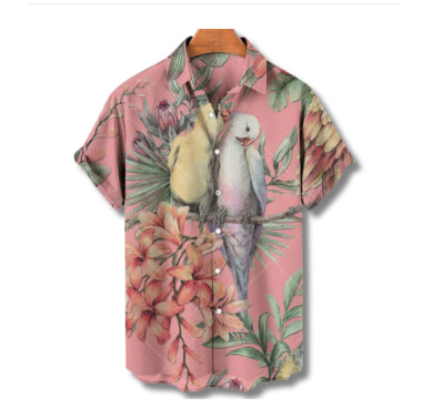 Camisa Hawaiana Estampada Casual para Hombre - Perfecta para Vacaciones - Image 10