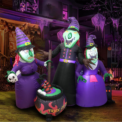 Decoración Inflable Luminosa de Bruja de Halloween - Image 9