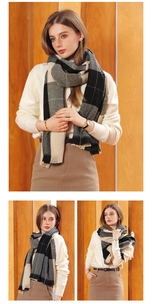 Chal de Cachemira Artificial Grueso para Mujer - Abrigo Cálido de Invierno - Image 20