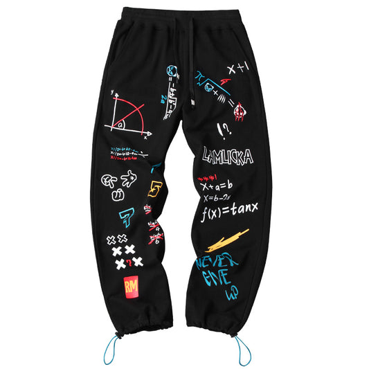 Pantalones Deportivos Holgados con Cordón para Parejas - Image 2