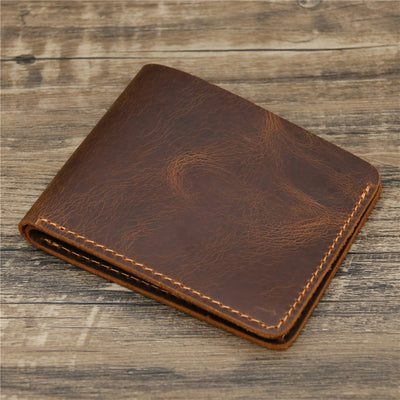 Billetera de Cuero Crazy Horse Estilo Retro Europeo Americano para Hombre - Image 18