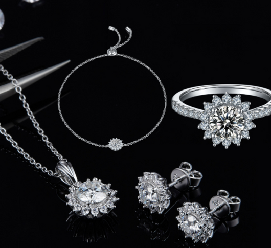 Conjunto de Plata 925 - Collar, Aretes y Pulsera - Image 9