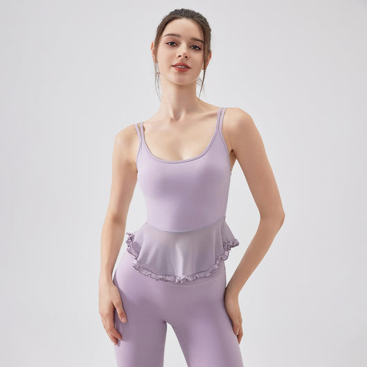 Top Deportivo Yoga con Encaje Espalda Descubierta - Tela Respirable Fanxin Air Sense - Image 5