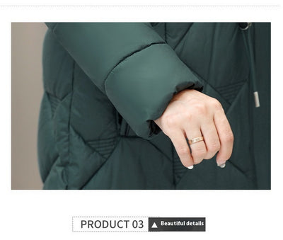 Abrigo de Algodón Grueso Cálido Talla Grande Holgado para Invierno - Image 35