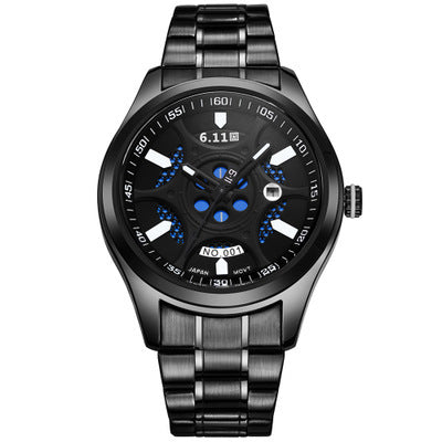 Reloj de Acero Inoxidable Resistente al Agua con Tecnología de Ahorro Energético - Image 4