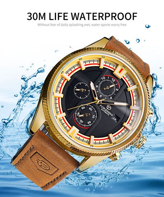 Reloj Automático Mecánico para Hombre con Calendario Semanal y Resistencia al Agua 30M - Image 12