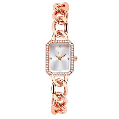 Reloj de Mujer Rectangular de Lujo Estilo Clásico con Movimiento de Cuarzo - Image 4