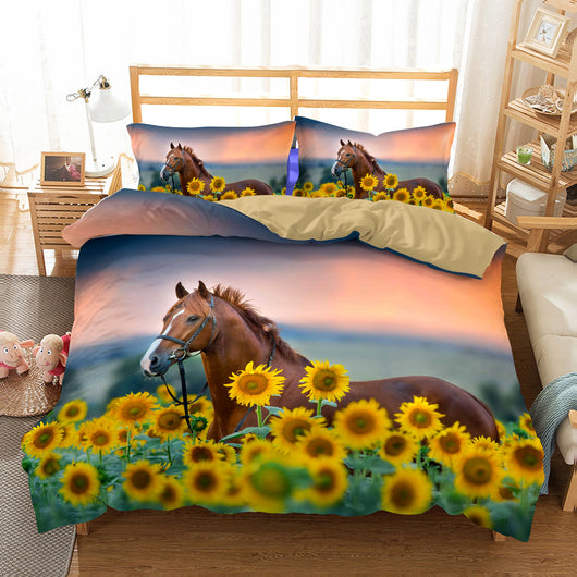 Juego de Cama Girasol 3 Piezas - Textil Premium para Hogar - Image 7