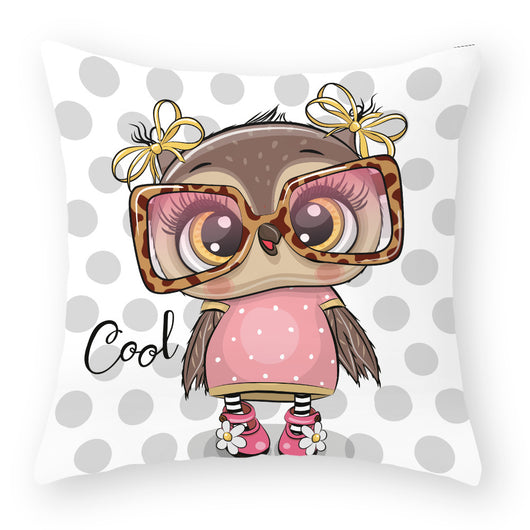 Funda de Almohada Suave con Diseño de Búho Melocotón - Image 30