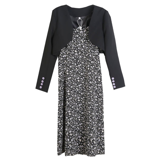 Traje Falda Sastre con Tirantes Ligero y Versátil - Image 4