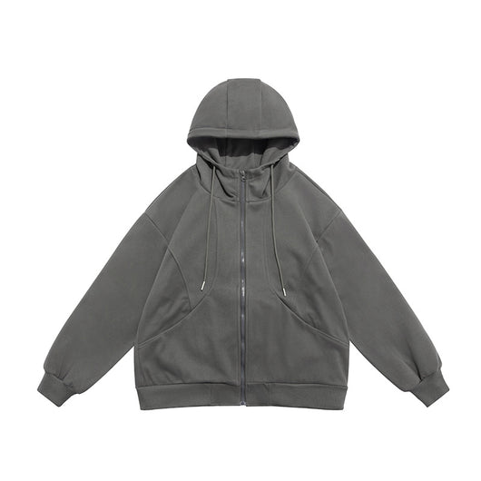 Suéter Hoodie de Pareja Otoño con Costuras a Contraste - Image 6