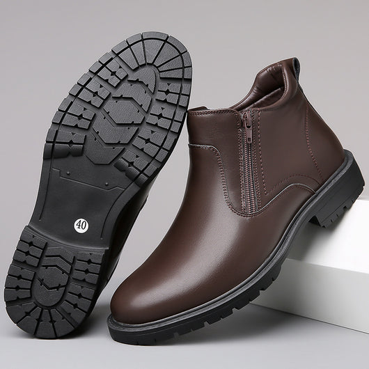 Zapatos Casuales Altos de Cuero para Hombre - Image 16