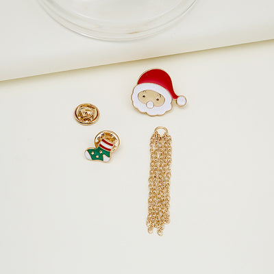 Broche Navideño Copo de Nieve con Borla y Acabado Brillante - Image 11