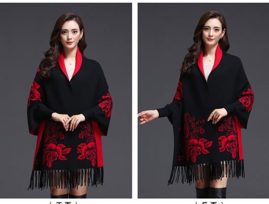 Cardigan Tejido Holgado con Borlas y Forro Grueso de Cachemira - Image 14