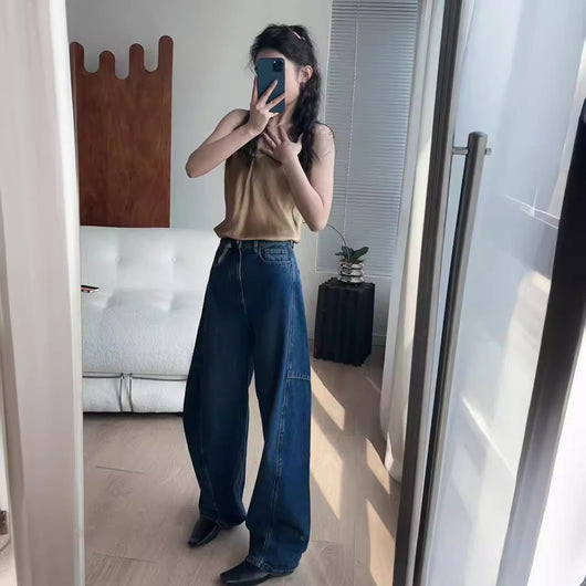 Jeans Banana Curve Deconstruidos con Corte Suelto - Image 3