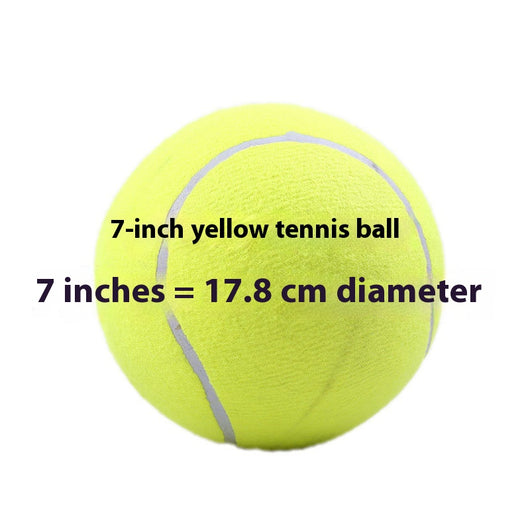 Large 8.5 inch (21.5 cm) yellow tennis ball, ideal for pet play or dog training. - Image 7