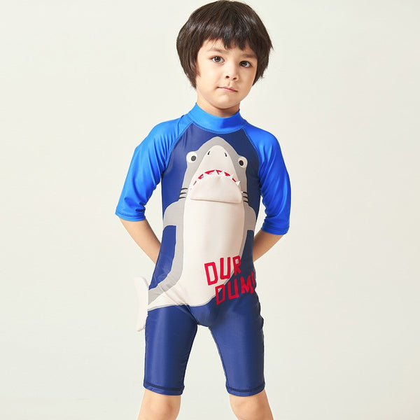 Traje de Baño Enterizo para Niño - Protección Solar y Comodidad