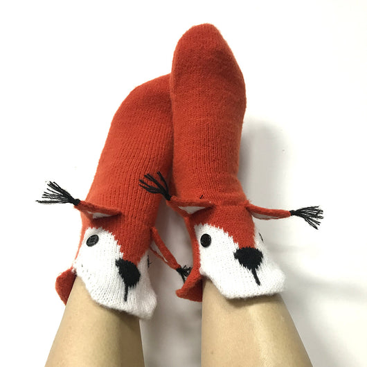 Calcetines de Lana Cálidos con Diseños Animales 3D - Image 10