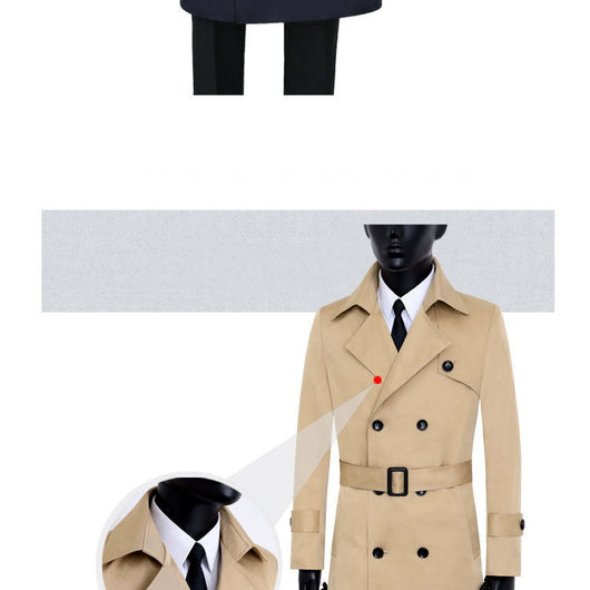 Abrigo de Moda Coreana para Hombre - Colección Otoño - Image 15