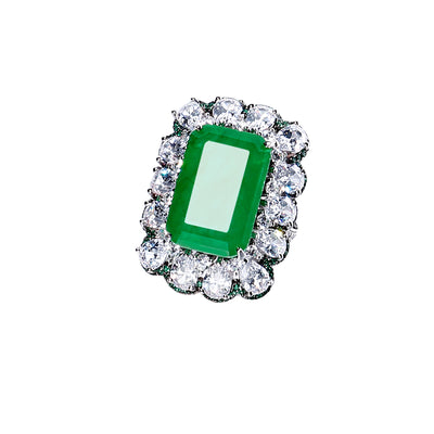 Anillo de Esmeralda en Plata Esterlina Frosty - Image 5