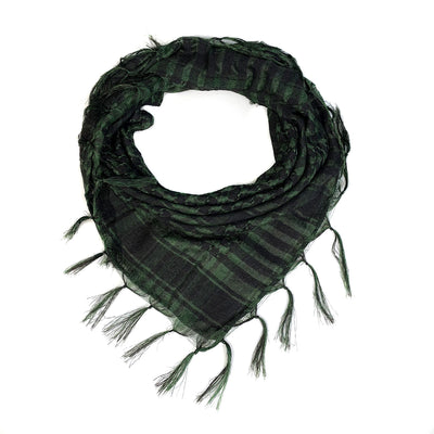Pañuelo Táctico Keffiyeh Cuadros Houndstooth con Borlas Desértico - Image 19