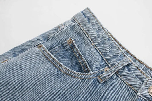 Jeans Retro Cintura Alta con Estampado Ángel Holgados Americanos - Image 11