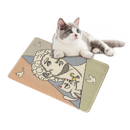Rascador de Sisal para Gatos con Diseño Impreso - Sin Polvo - Image 3