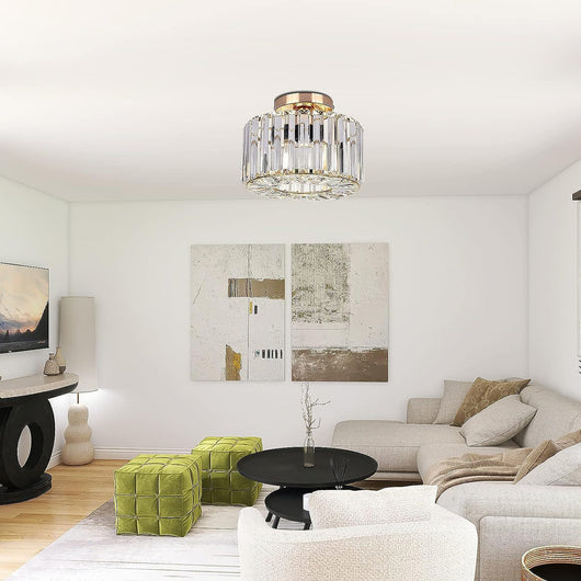 Lámpara de Techo Cristal Blanco para Dormitorio - Image 9