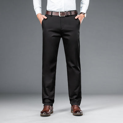 Pantalones de Vestir Hombre Corte Recto Ajuste Suelto con Elastano - Image 8