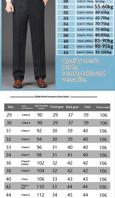 Pantalones Casuales de Cintura Alta Rectos y Holgados para Hombre - Image 8