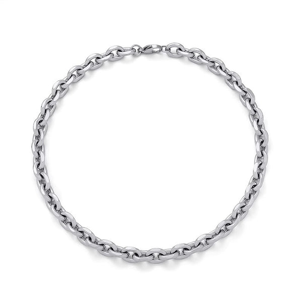 Collar Cubano de Acero Inoxidable y Titanio para Hombre - Image 5