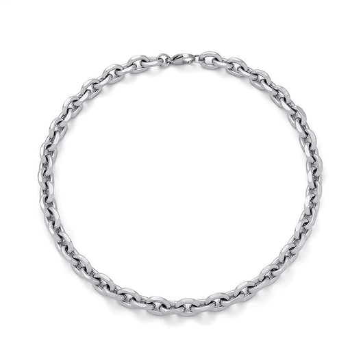Collar Cubano de Acero Inoxidable y Titanio para Hombre - Image 5