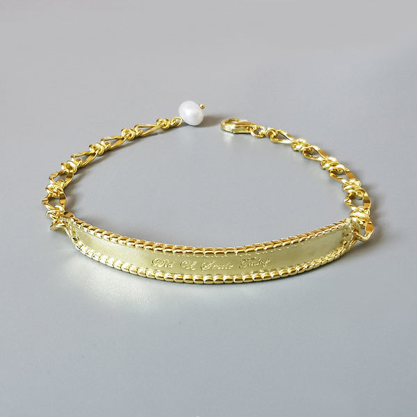 Pulsera de Plata Esterlina con Perla Barroca - Joyería Artesanal de Lujo Inglés
