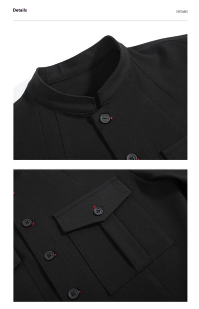 Camisa de Caza Roja Manga Corta Tejida a Mano - Image 15