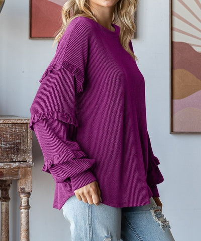 Blusa Elegante con Mangas Linterna y Encaje - Image 12