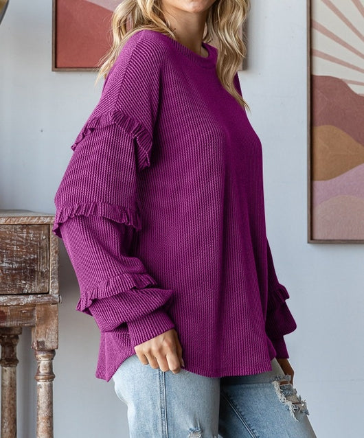 Blusa Elegante con Mangas Linterna y Encaje - Image 12