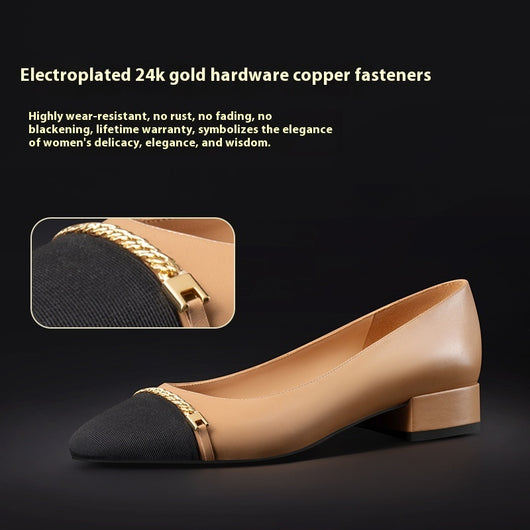 Zapatos de Cuero Suave para Mujer Talla Grande - Primavera y Otoño - Image 5