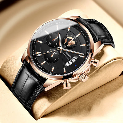 Reloj Automático para Hombre Resistente al Agua con Calendario y Esfera Luminosa - Image 4