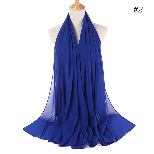 Pañuelo de Gasa de Perla Liso y Versátil para Mujer - Image 3