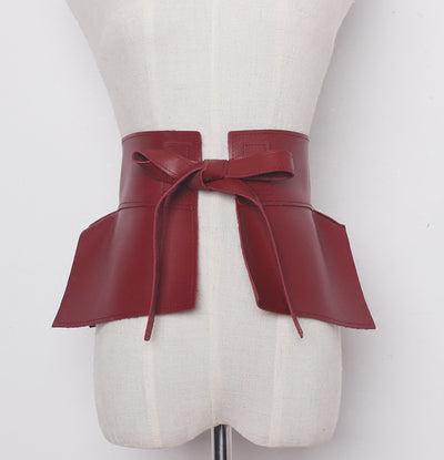 Cinturón Ancho Europeo con Moño para Mujer - Accesorio Versátil y Elegante - Image 2