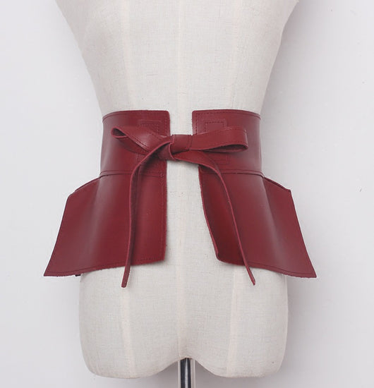 Cinturón Ancho Europeo con Moño para Mujer - Accesorio Versátil y Elegante - Image 2