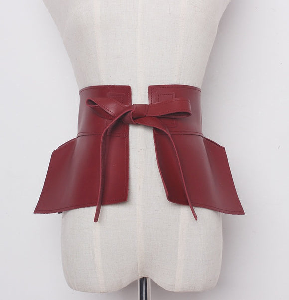 Cinturón Ancho Europeo con Moño para Mujer - Accesorio Versátil y Elegante
