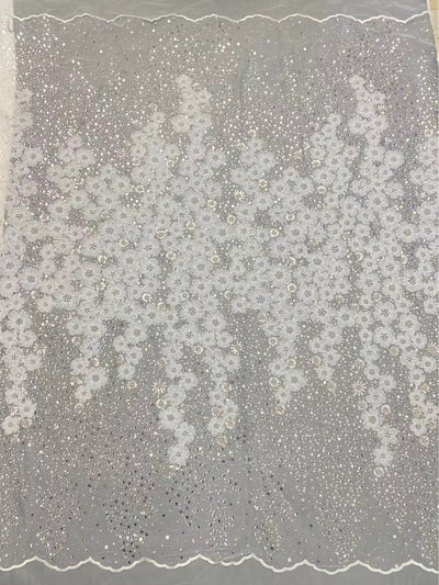 Vestido de Boda Moderno con Malla Bordada y Detalles en Perlas 3D - Image 8