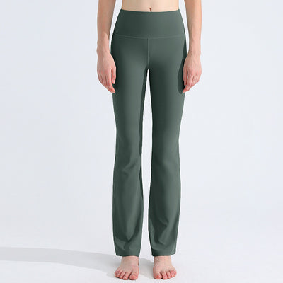 Pantalones Yoga Deportivos Antibacterianos Efecto Piel Desnuda con Campana - Image 10